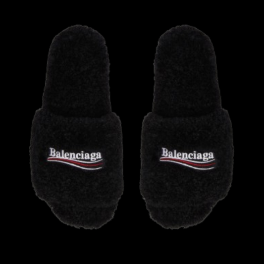 Balenciaga Fur Slides