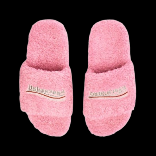Balenciaga Fur Slides